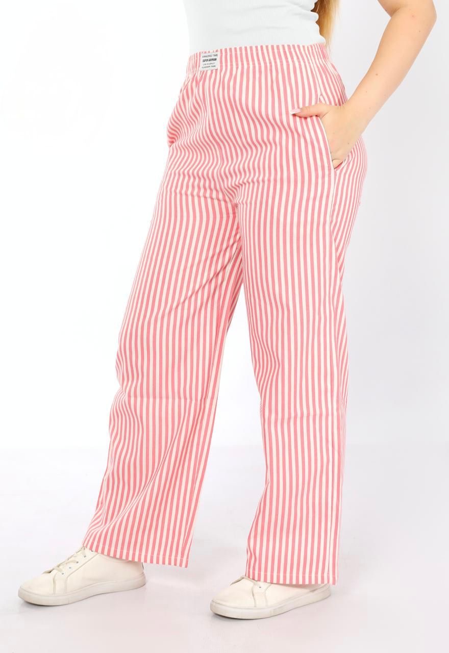Coastal Stripe Pants – Candy Pink