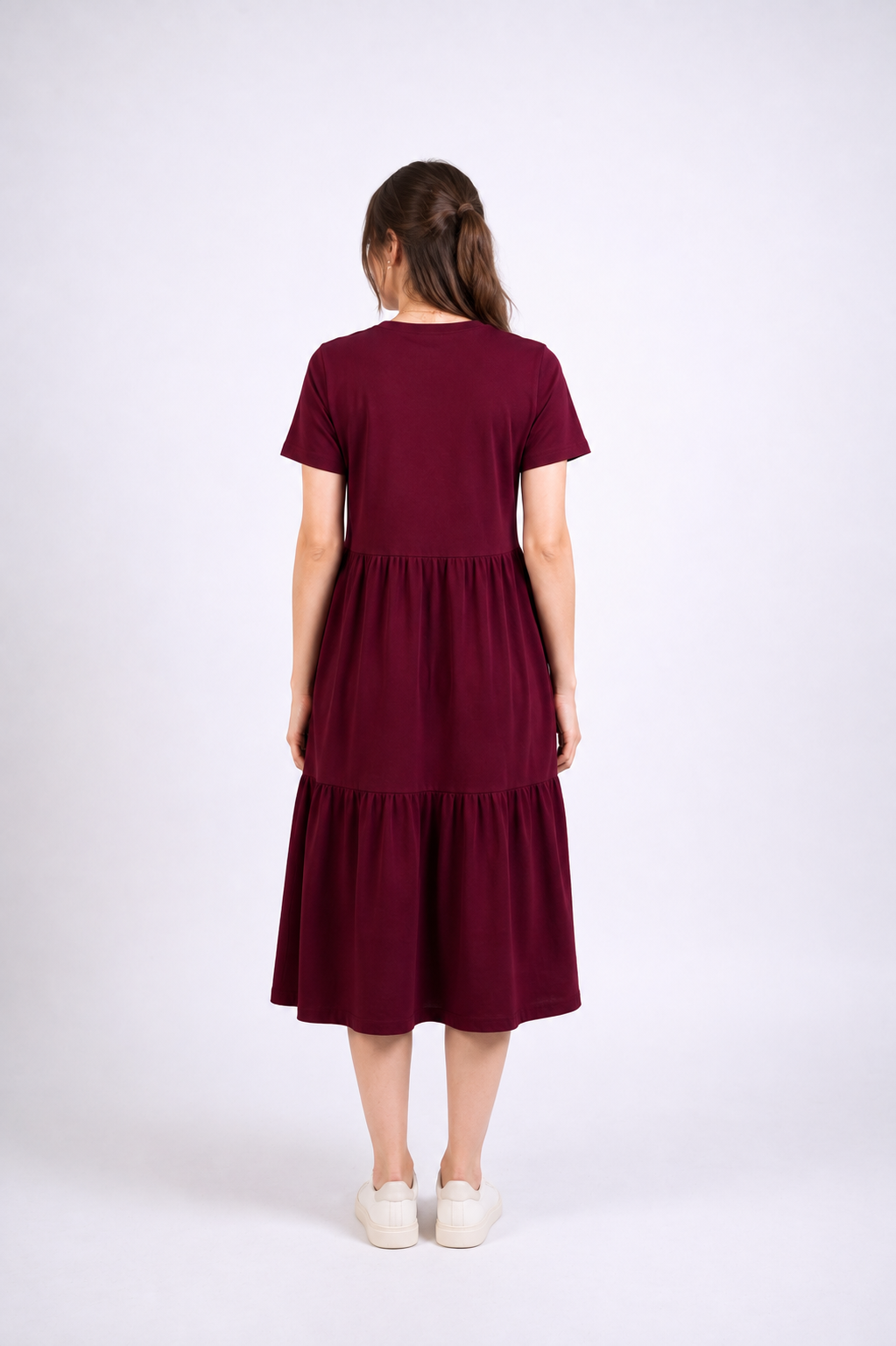 Burgundy Midi Dress
