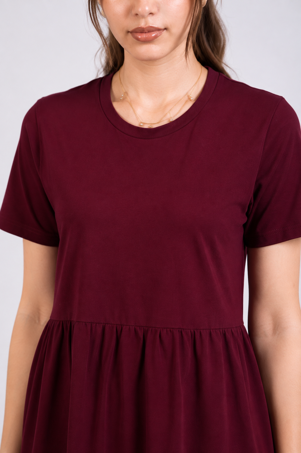 Burgundy Midi Dress