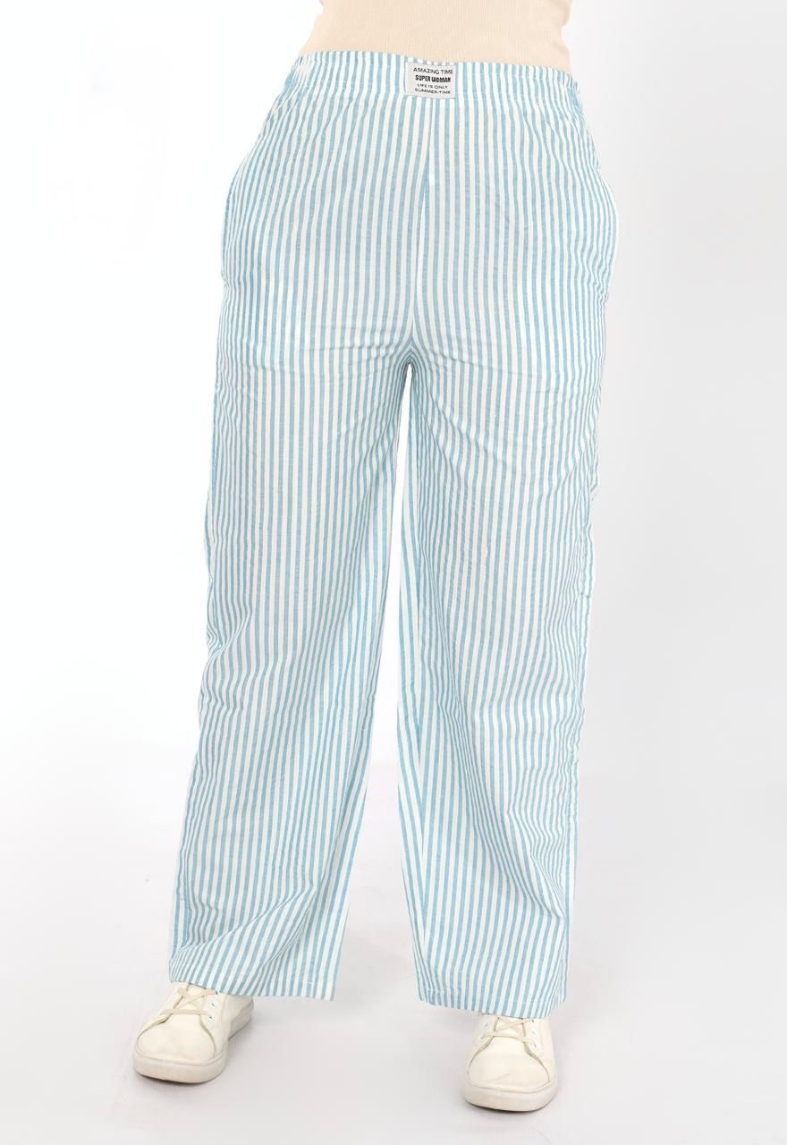 Coastal Stripe Pants – Powder Blue