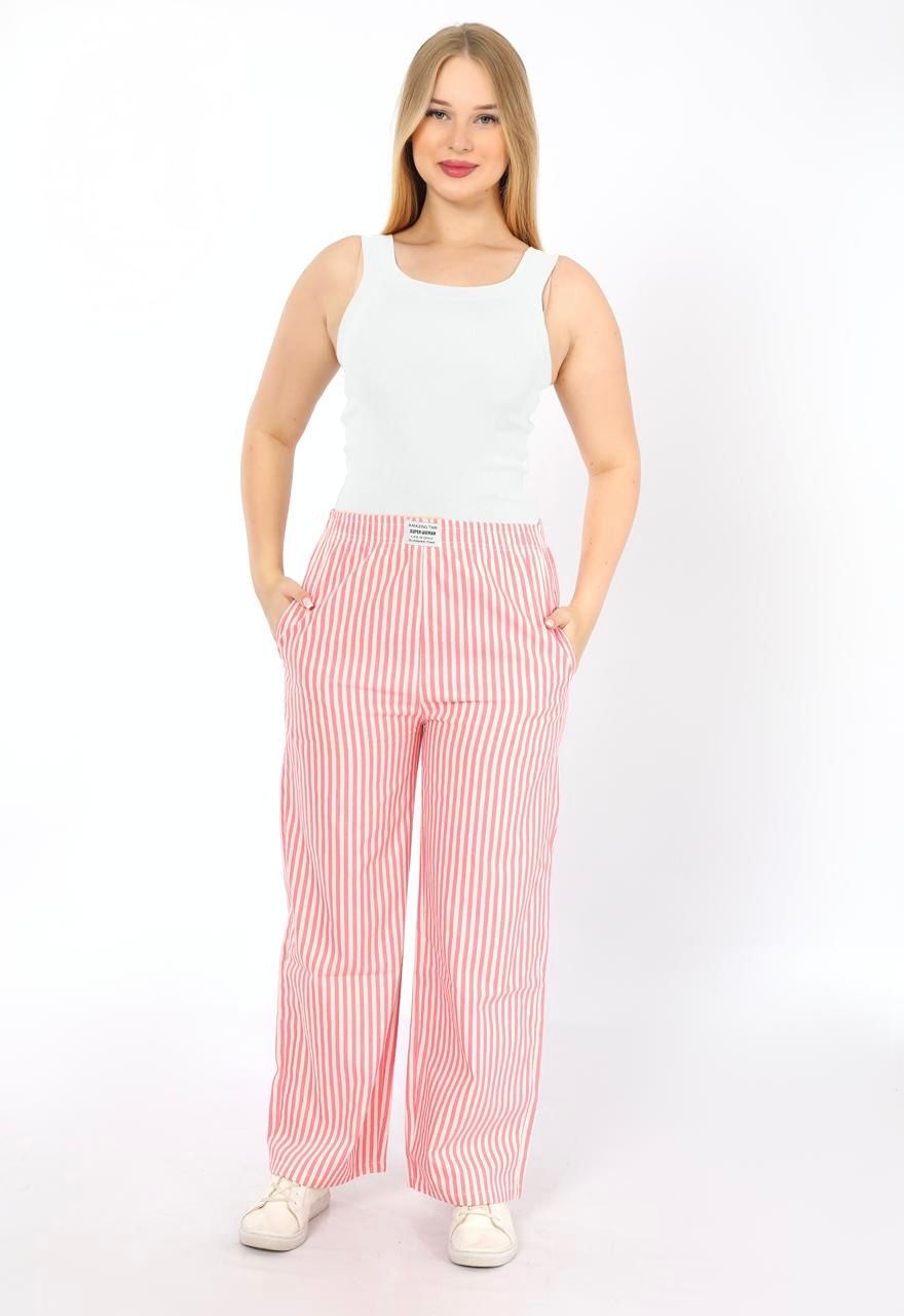 Coastal Stripe Pants – Candy Pink