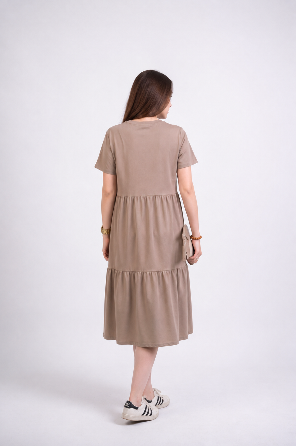 Beige Midi Dress