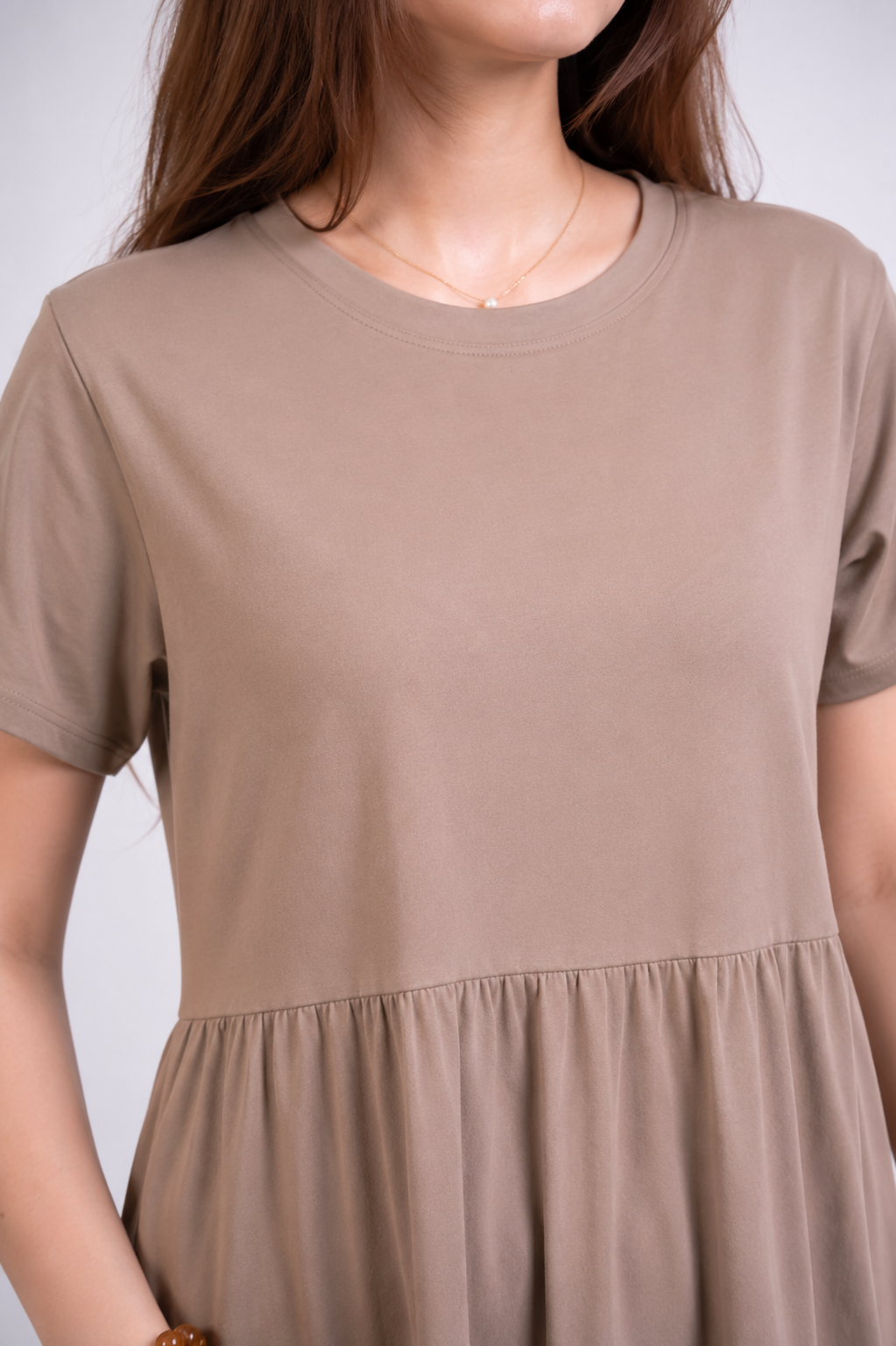 Beige Midi Dress