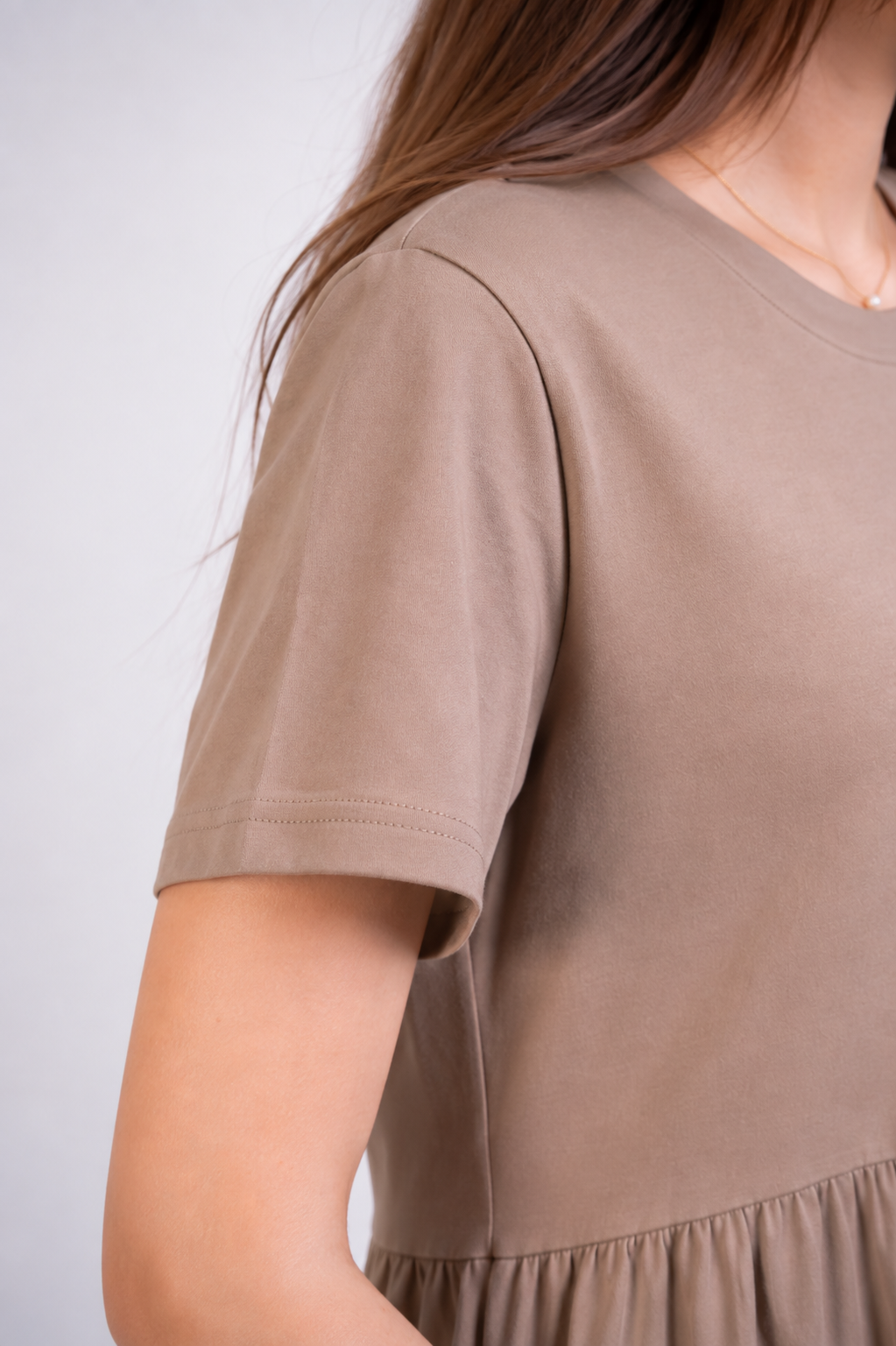 Beige Midi Dress