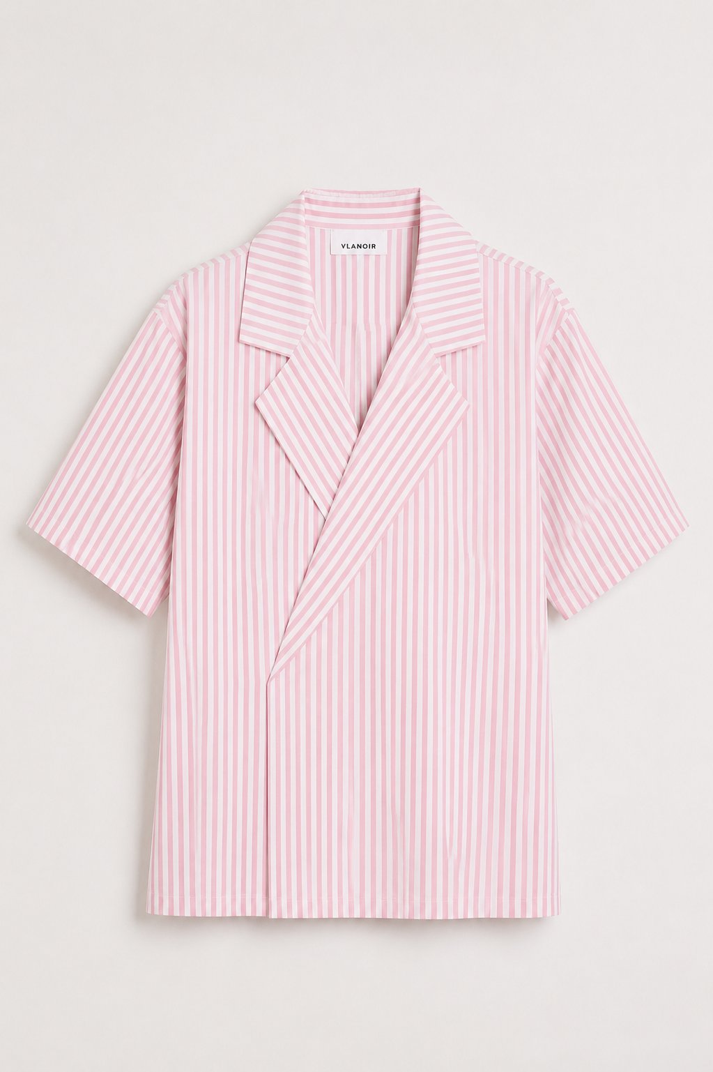 Noir Wrap Stripe Shirt | Blush Pink