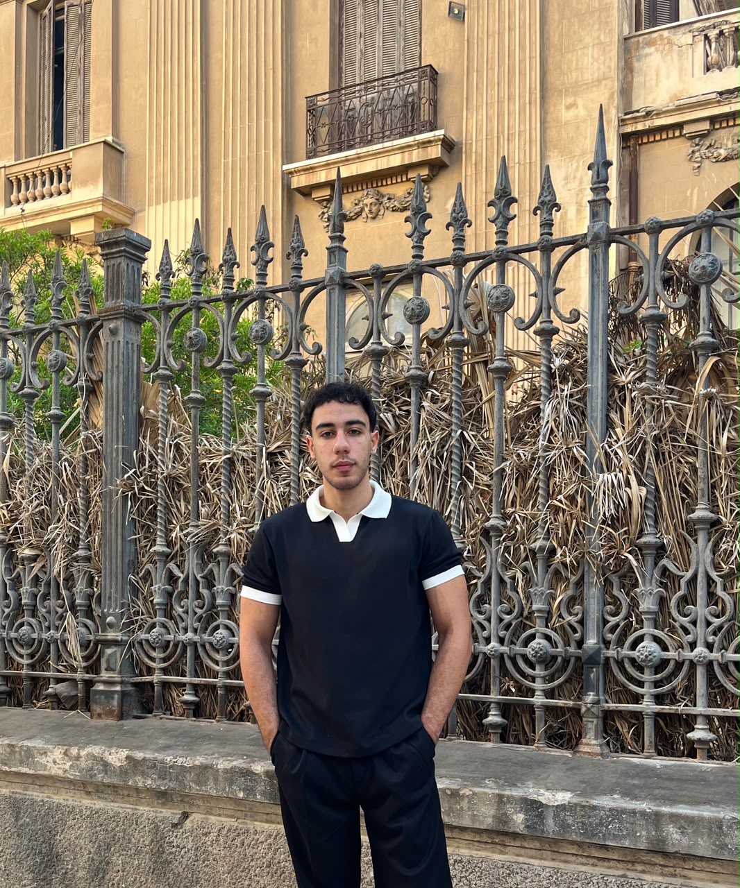 Noir Contrast Polo | Black