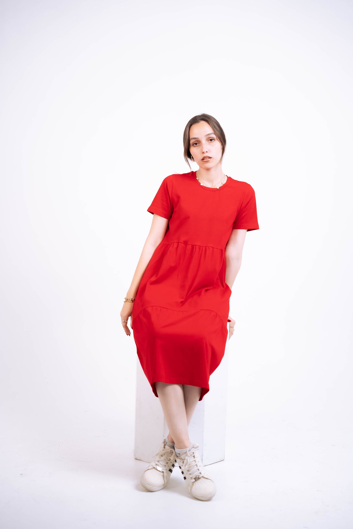 Jersey Midi Dress