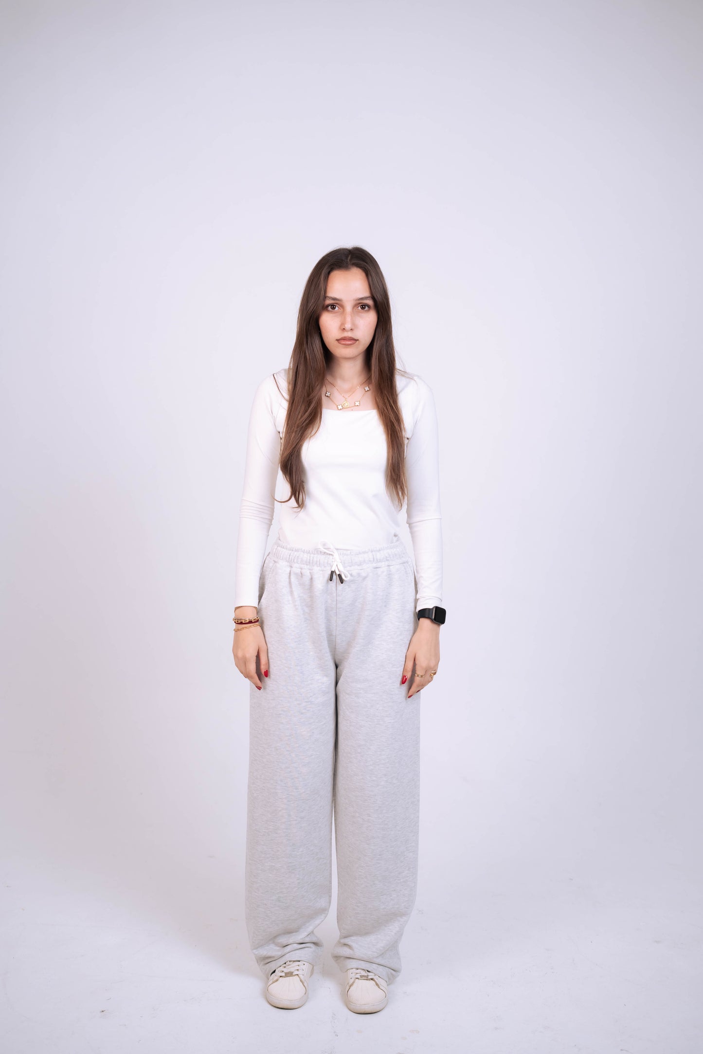 Wide-leg sweatpants