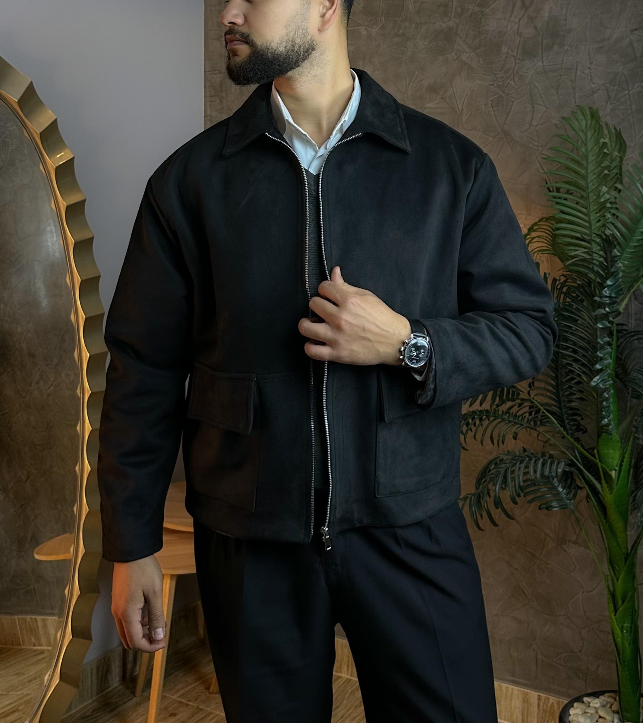 Suede Jacket (Black)