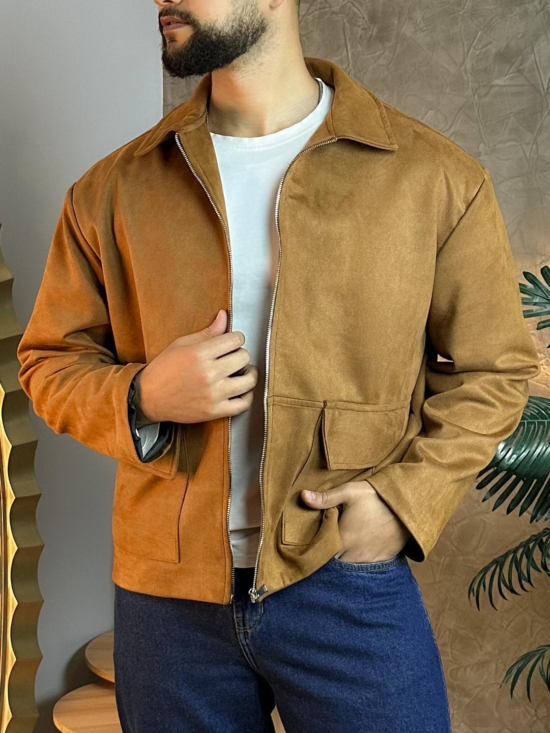 Suede Jacket (Brown)